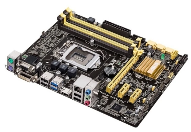 تستخدم ، لاسوس b85m الأصلي اللوحة مقبس b85 lga 1150 i3 i5 i7 e3 ddr3 hdmi dvi الصغرى atx للبيع