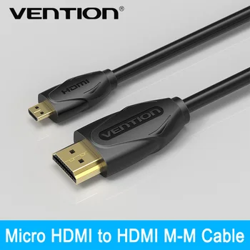 

Vention Micro HDMI to HDMI Cable Gold-Plated HDMI 1.4V High Premium HDMI Adapter for Phone Tablet HDTV Camera