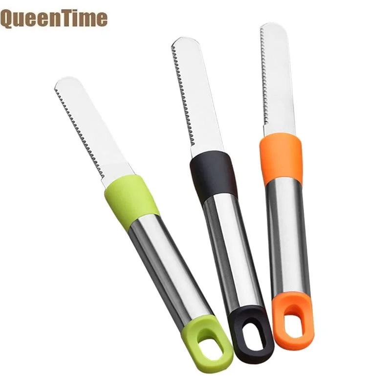  Queentime Stainless Steel Cream Icing Scraper Cheese Dough Cutter Butter Smoother Cake Pizza Servin