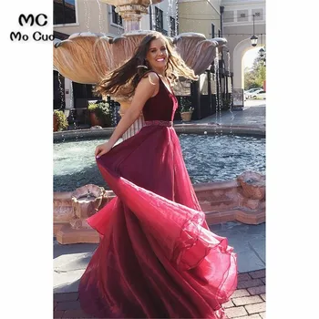 Burgundy Women's Evening Dresses Deep V-Neck A-line Beaded Sashes Velvet Prom Dress A Line Graduation Evening Dress Custom Made
Burgundy Women's Evening Dresses Deep V-Neck A-line Beaded Sashes Velvet Prom Dress A Line Graduation Evening Dress Custom Made