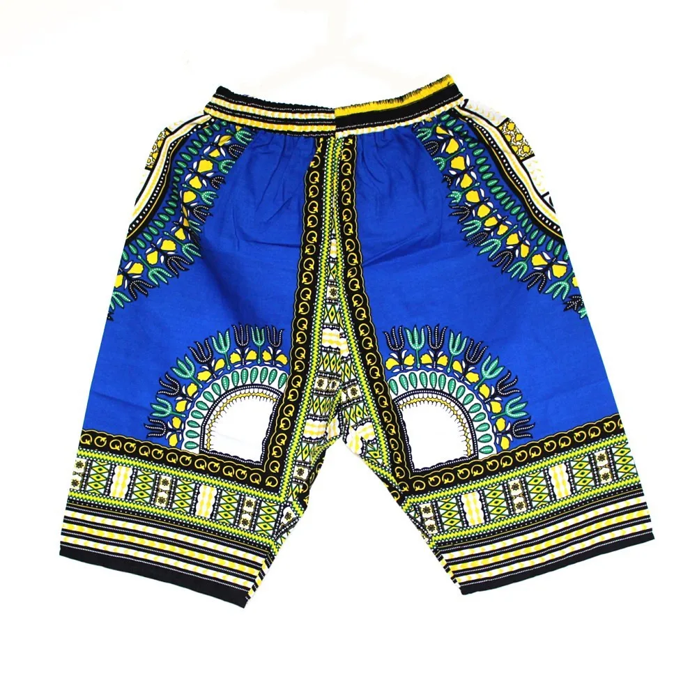 New Fashion Design African Traditional Print Cotton Dashiki Short Men'S African Beach Short Free Shipping