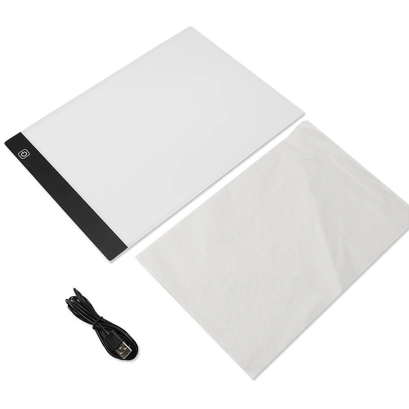 Tanie 2019 nowy LED tablet graficzny do pisania malowania tablet graficzny śledzenia Panel deska lampa wystawowa LED cyfrowy A4 kopii skrzynka na listy