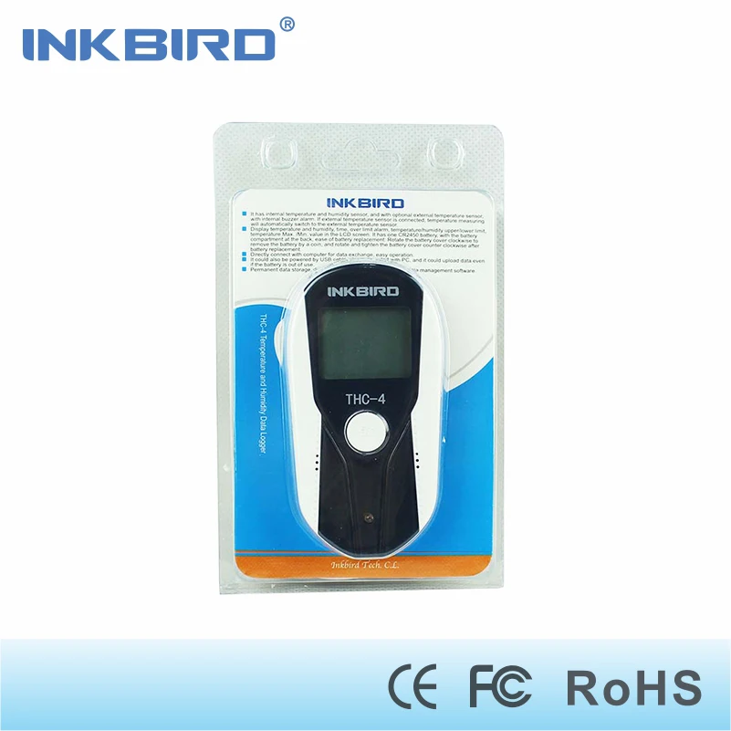 

Inkbird USB Temperature and Humidity Data Logger, LCD Display, 16000 Data, Thermometer Hygrometer w/ External Sensor