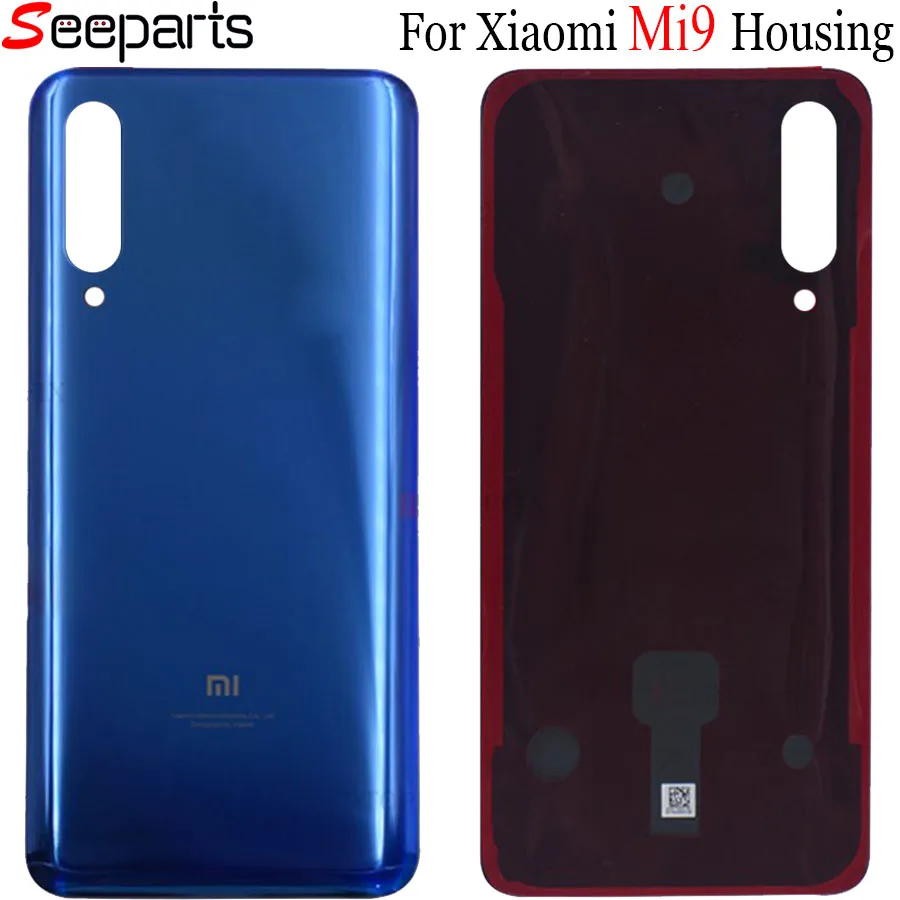 Новинка 100% Крышка батарейного отсека для Xiaomi Mi 9 Задняя стеклянная панель Mi9