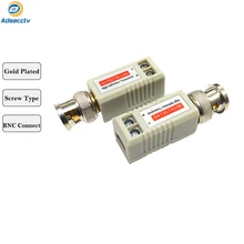 CCTV BNC Video Balun via CAT5e Cable Support AHD&HDCVI Compatible with all HD-CVI, HD-AHD and Analogy camera /DVR rj45 cctv balun video balun transceiver supply power for hdcvi hdtvi ahd analog high definition camera power video 2 and 1 sn pv