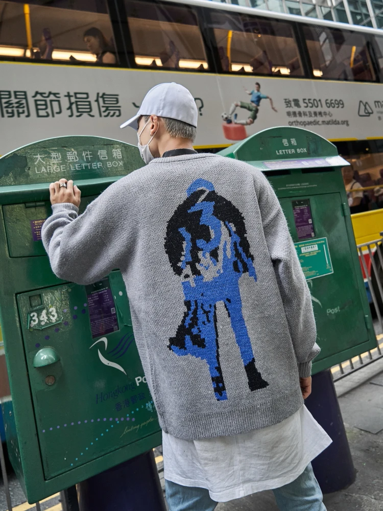 Dark Icon модный Мужской Жаккардовый свитер, мужские хипстерские свитера с круглым вырезом, уличная одежда