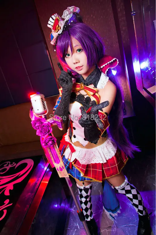 Женское платье топ без рукавов Love Live School Idol Project Tojo Nozomi Униформа аниме костюмы для