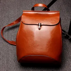Melodycollection женский кожаный повседневный рюкзак через плечо с ручкой для путешествий маленький рюкзак школьный gliers Повседневная винтажная