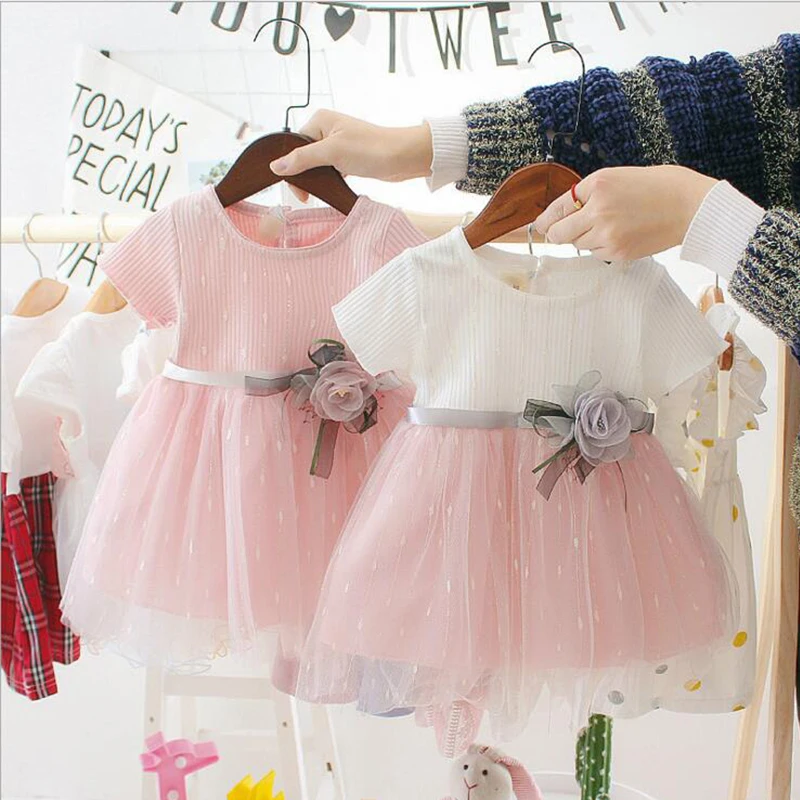 

New Fashion Baby Girl Dress Princess Summer Vestidos Toddler Kids Clothing For Cute Infant Children 1 Year Birthday Party