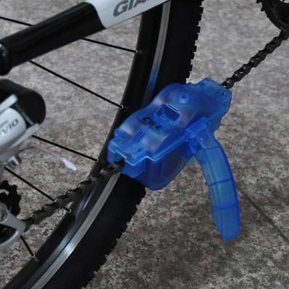 Clearance 1PC Bicycle Chain Cleaner Machine Tool Cycling Bike Bicycle 3D Chain Cleaner Machine Brushes Scrubber Cleaning Tool 6