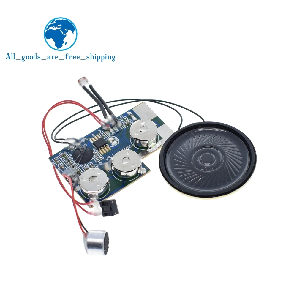

YSJ-R3 20s Photosensitive control switch Voice Recorder Chip Sound Recording Module Talking Music Audio Recordable diy kit