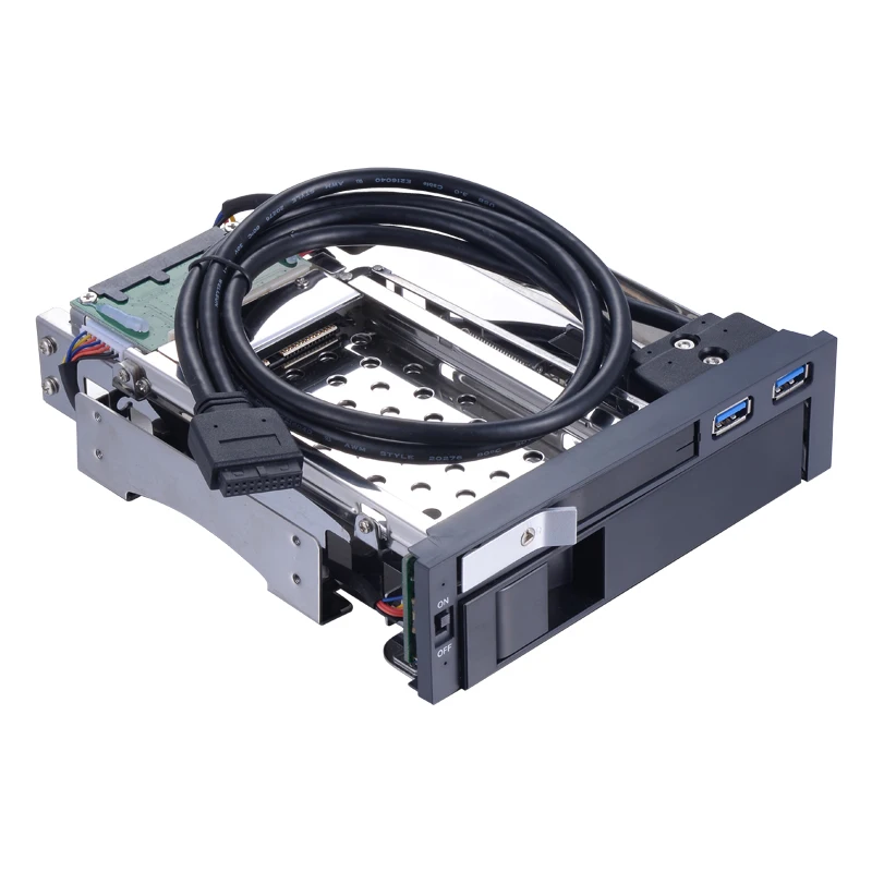 

Uneatop ST7222U 5.25in Optical Drive caddy 2.5in HDD bay and sata USB HDD bay mobile rack with two USB 3.0 Port