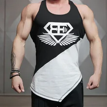 Для мужчин s Бодибилдинг стрингеры Топы Singlet брендовая одежда рубашка без рукавов Фитнес Для мужчин майка камуфляж