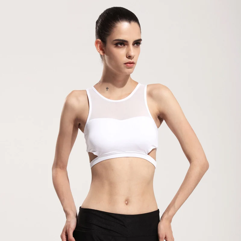 white sports bras
