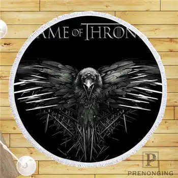 

Custom DIY Customized Microfiber Fabric game-of-thrones (1) Round Beach Blanket Towel Printed on Demand 150cm #19-01-28-4-123