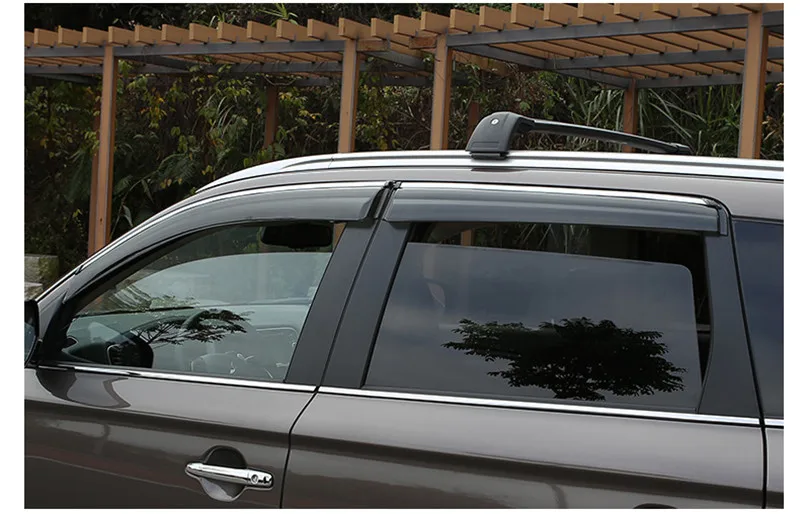 Окно козырек дефлектор защита от дождя, защита от солнца гвардии отражатель приюты Чехлы для Mitsubishi Outlander 2013