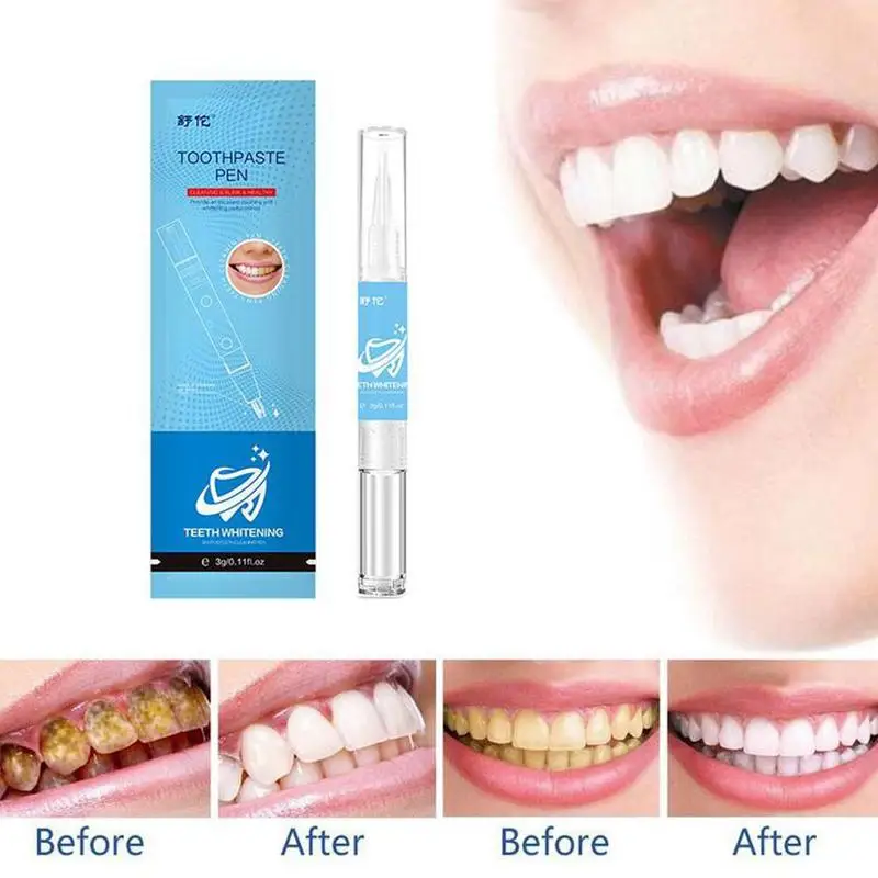 

Cleaning Teeth Pen Powerfully Eliminates Yellow Teeth Smoke and Teeth Impregnating Tooth Whitener Brightly White Tooth Whitening