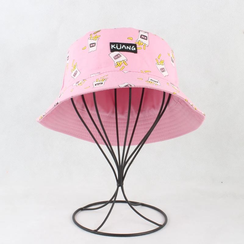 Желтая панама с рисунком банана|cotton bucket hat|mens hatbucket hat |