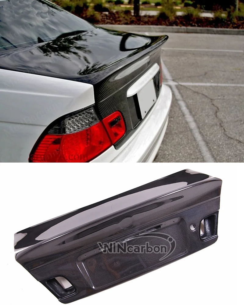 

CSL STYLE REAL CARBON FIBER TRUNK LID FOR E46 COUPE 2000-2006 325 330 M3