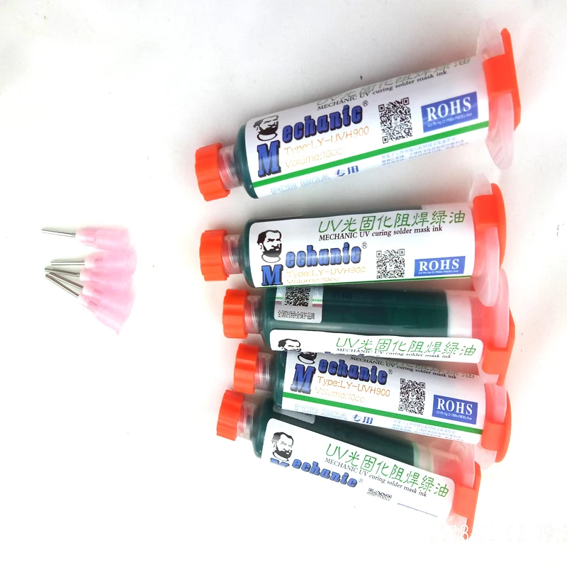 

Free shipping 5pcs/lot UV Solder Resist PCB UV Curable Solder Great Mast Solder Mask Solder Resist 10g