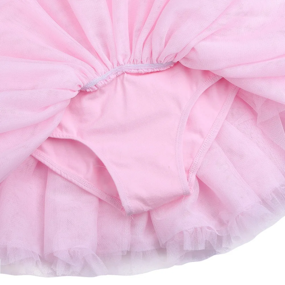 Professional Kids Girls Mesh Ballet Dance Tutu Dress Gymnastics Leotard Skirt Ballerina Costume Modern Lyrical Dancing Dresses