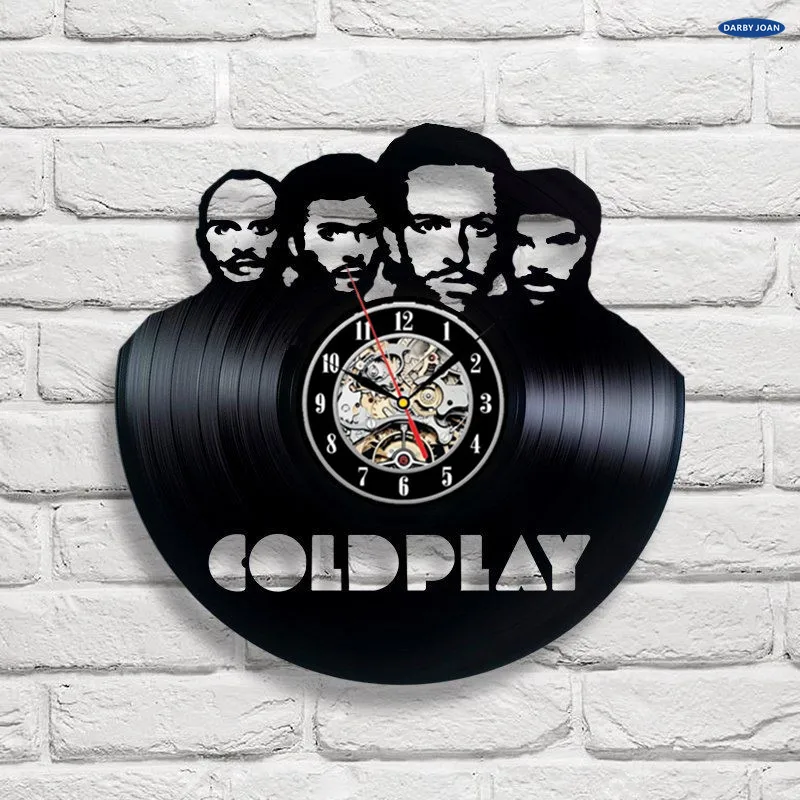 7 Vinyl Record Wall Clock Clocks Coldplay Home & Kitchen Clocks