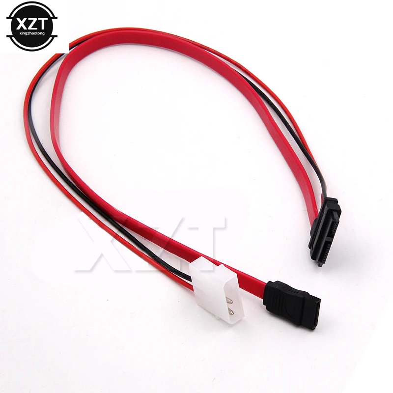 Новые 30 см Slimline SATA кабели кабель питания для Molex Slim 13 pin (7P + 6 P) до 7pin 1ft/12 дюймов|cable