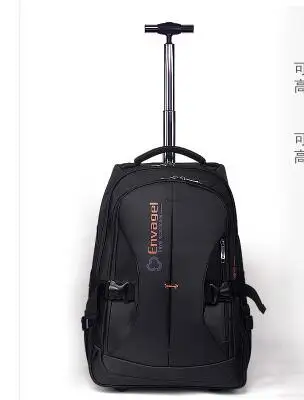 

Oxford Rolling Backpack Women Trolley Backpack Bag Cabin Travel Luggage Bag Men Wheeled Backpack Baggage Bag Rucksack On Wheels
