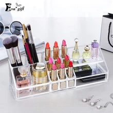 Exquisite Kristall acryl make-up lippenstift veranstalter kosmetik transparent make-up-box hautpflege-produkte halter