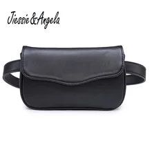Jiessie& Angela Hot Sale Women Belt Bag High Quality Pu Leather Waist Packs Portable Women's Waist Bags