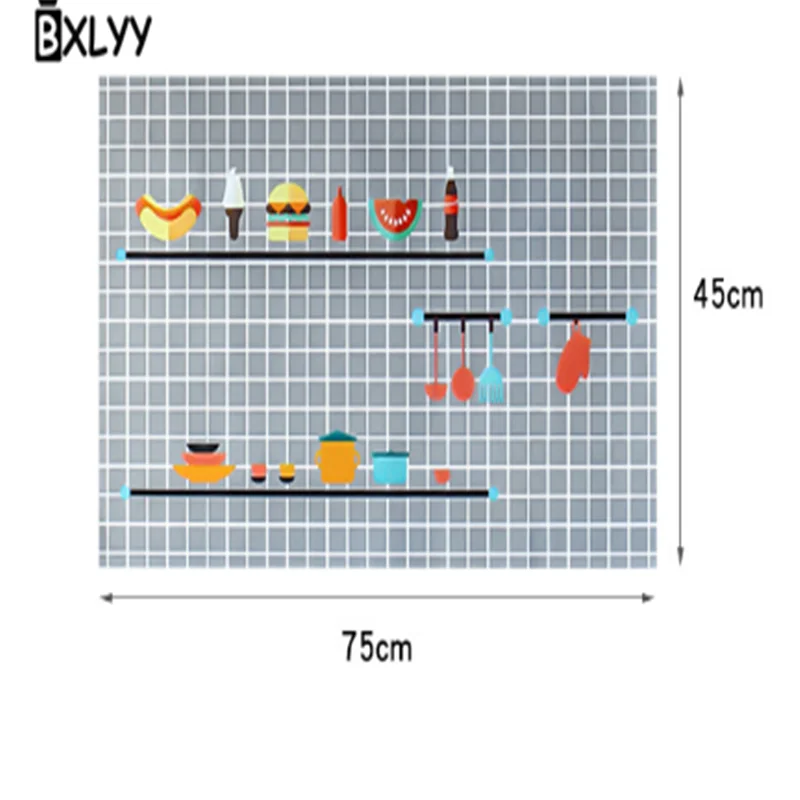 BXLYY кухонные инструменты высокотемпературные маслостойкие водонепроницаемые плитки самоклеящиеся масляные наклейки кухонные аксессуары украшение для дома. 8z