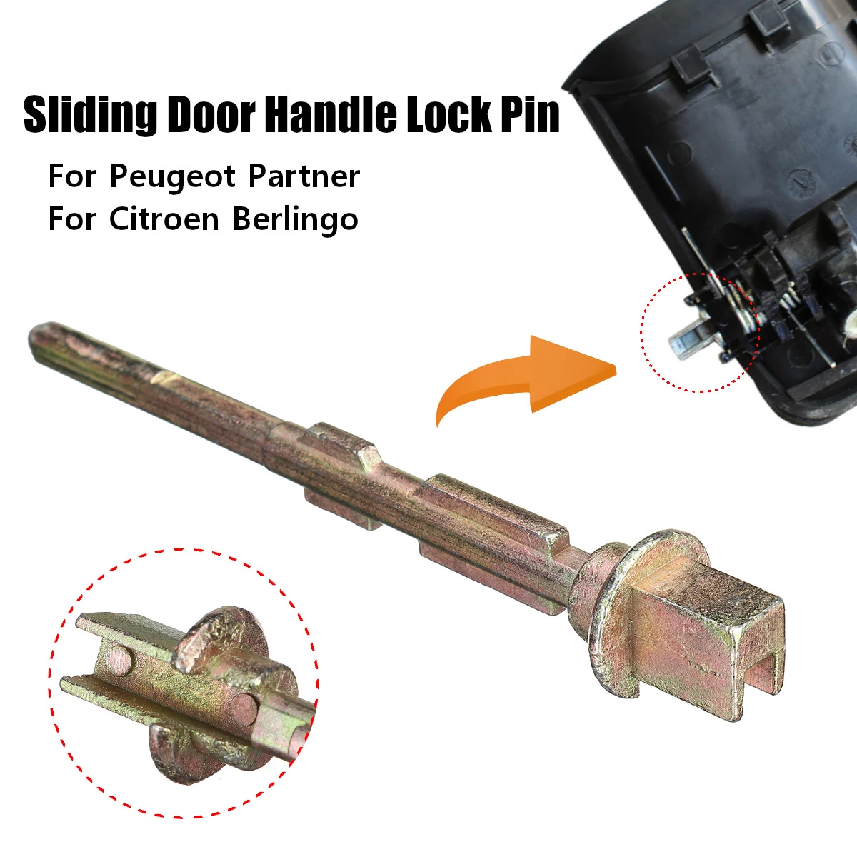 CITROEN BERLINGO PEUGEOT PARTNER 9608 LH RH SLIDING DOOR HANDLE LOCK