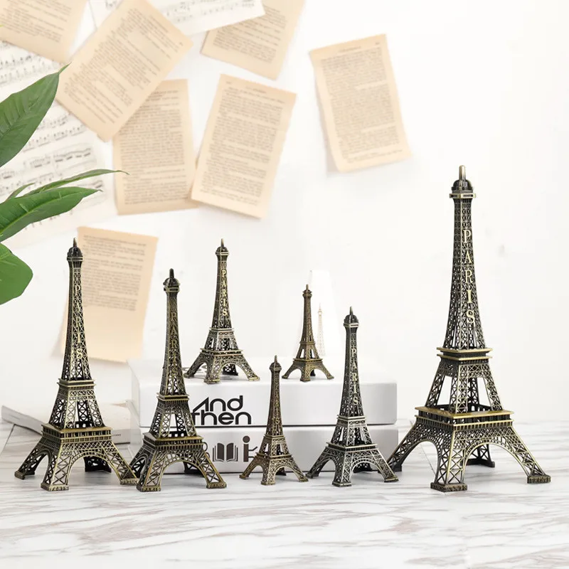 8-18cm Metal Art Crafts Paris Tower Model Figurine Office Decors Zinc Alloy Statue Activities Travel Souvenirs Home Decorations | Дом и сад