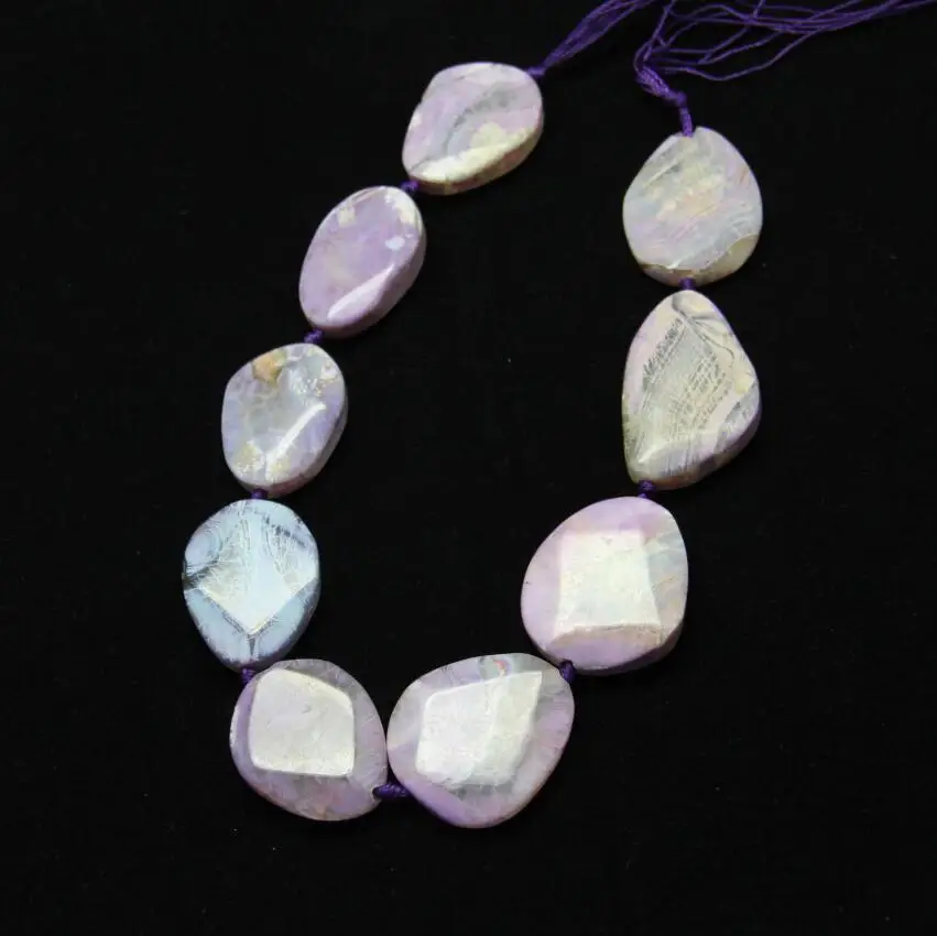4 color choice,9pcs/str Large Faceted Achate Slab Beads Drilled Pendants Jewelry,Natural Dragon Veins Stones Cut Slice Necklace