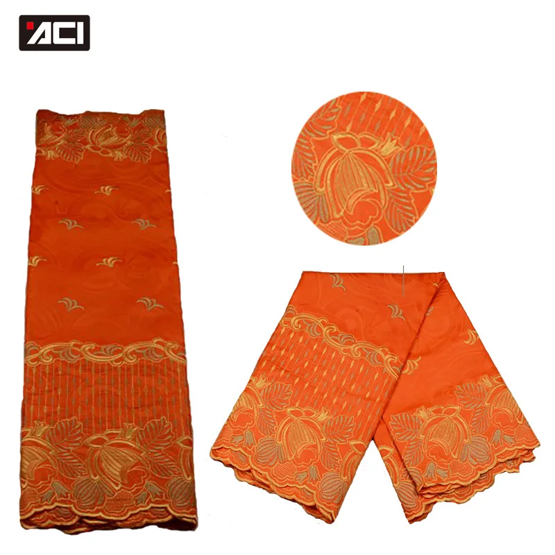 

ACI-Nigeria Lace Fabric New 2018 African Bazin Riche Getzner With Embroidery,5Yds African Lace Wedding Dress New Design Brocade