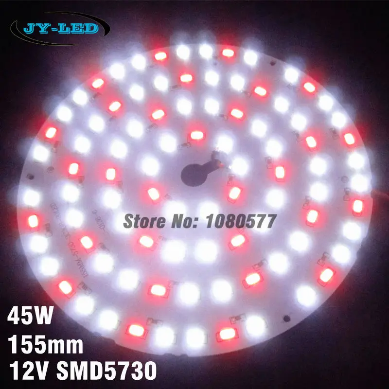 placa-de-lampara-de-aluminio-de-alto-lumenes-dc12v-blanco-rojo-45w-led-pcb-entrada-dc-12v-no-necesita-controlador-smd5730