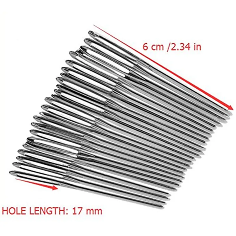 100pcs Large Eye Blunt Needles 7cm/6cm/5.2cm Sewing Darning Needles For Wool  Crochet And Yarn Knitting