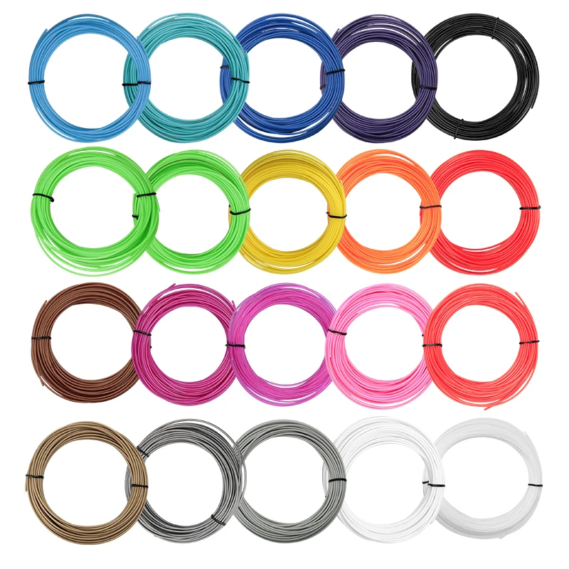 2019 جديد 10 متر PLA البلاستيك سلك 1.75 مللي متر 3D طابعة المواد المواضيع 3D القلم خيوط ل 3D طباعة باستخدام حبر القلم الجاف الساخر الرسم