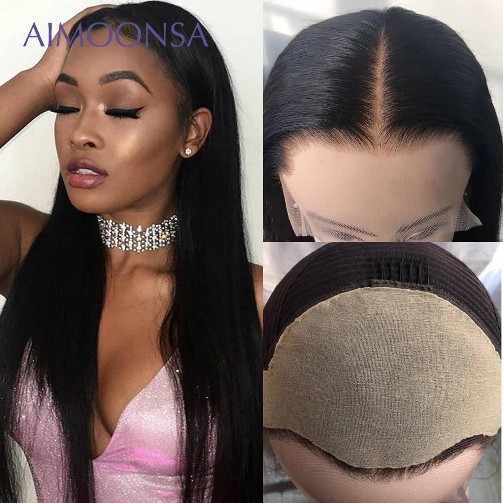 Fake Scalp Wig 13x6 Lace Front Invisible Knot Wig Bleached Knots Pre