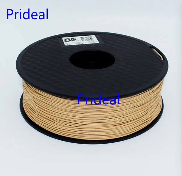 

Prideal Upgrade brand new 1kg 3D Printer light Wood Filament 3.0 MM Filament 1kg PLA PA PVA HIPS for MakerBot Flash Forge
