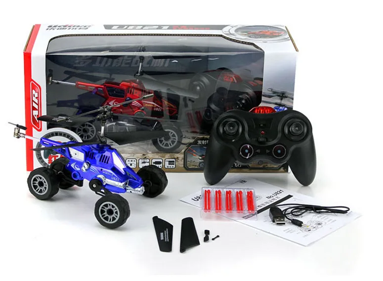 

U821 4CH Multi-function RC Helicopter Unique Electronic Model flying helicopters fired missiles remote driving on land for kids