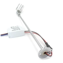 4 шт./лот светодиодный светильник на мачте прожектор показать светодиодный шкаф Точечный светильник AC220V свет для витрины лампа ювелирный стержень 10 см 20 см с регулируемым углом наклона 180