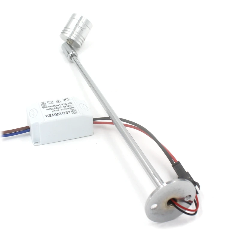 

4PCS/lot led pole spotlight show LED cabinet spot lamp AC220V showcase spot lamp jewelry rod 10cm 20cm adjustable angle 180