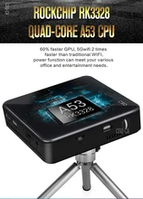 Projetor pico c9 bolso projetor dlp android 7.1 rk3328 mini 4 k android 2g/16g 2.4g/5g wifi bluetooth 4.0 projetor