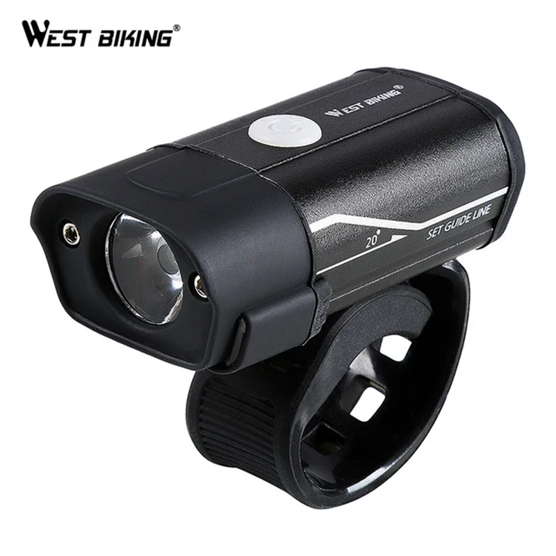 WEST BIKING передняя фара для велосипеда светильник USB Перезаряжаемые велосипедный