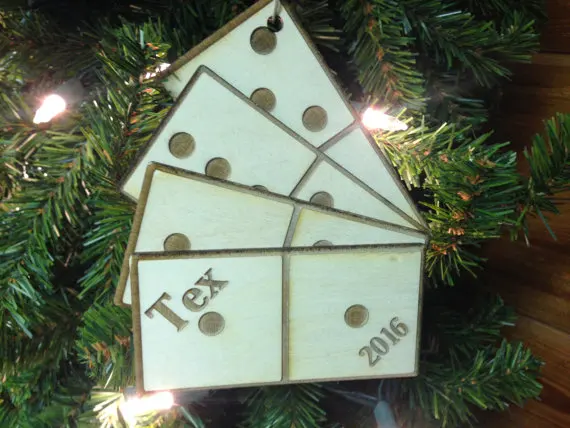 

Dominoes Personalized Christmas Ornament Personalized Christmas Ornament