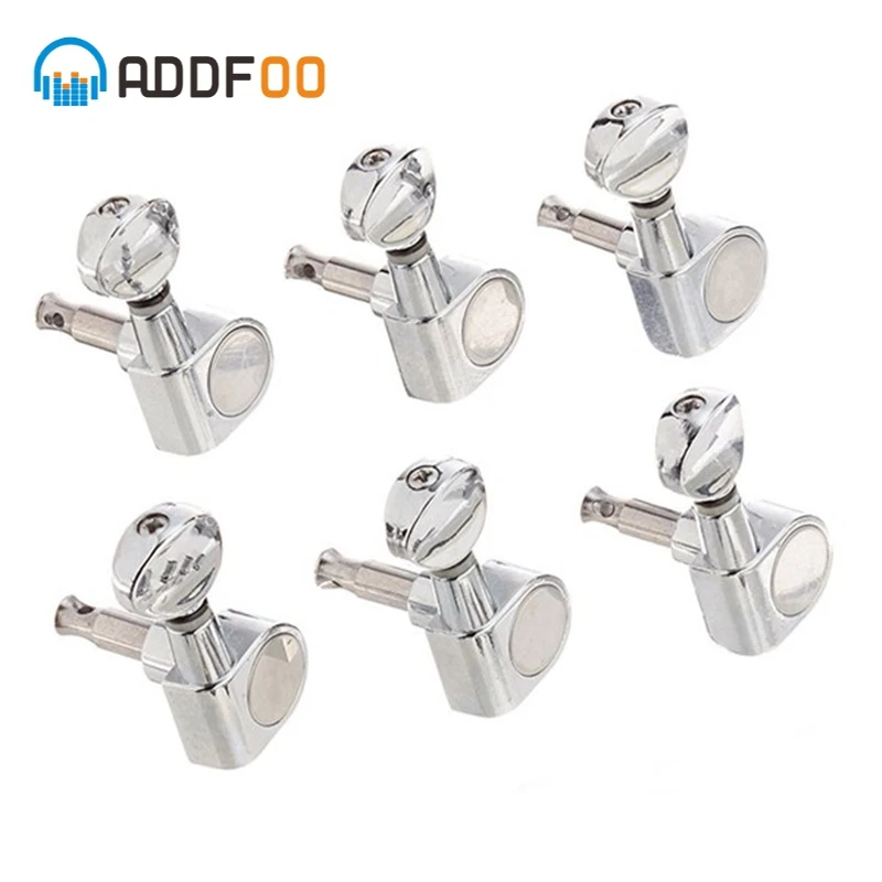 ADDFOO 6Pcs/Set 6R Guitar Tuning Pegs Tuners Machine Heads For Electric