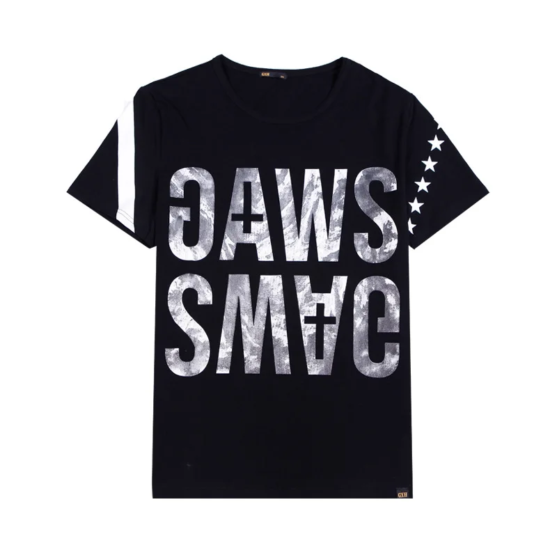 2XL-7XL, GXXH, больше размера d, мужская летняя дышащая Футболка с принтом Swag, для больших мужчин, Повседневная Свободная брендовая одежда, хип-хоп, футболки большого размера