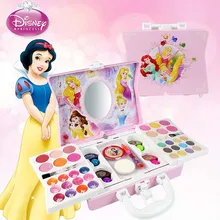 Дисней вечерние принцесса миничемоданчик Дети девушки макияж набор игрушки ролевые игры моделирование обучения макияж с лаками для ногтей