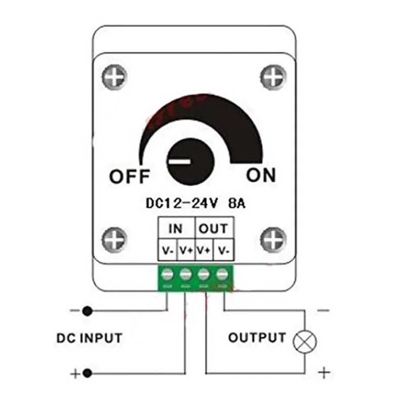 12V 24V светодиодный диммер переключатель 8A Напряжение регулятор регулируемый turbo boost контроллер для Светодиодные ленты светильник